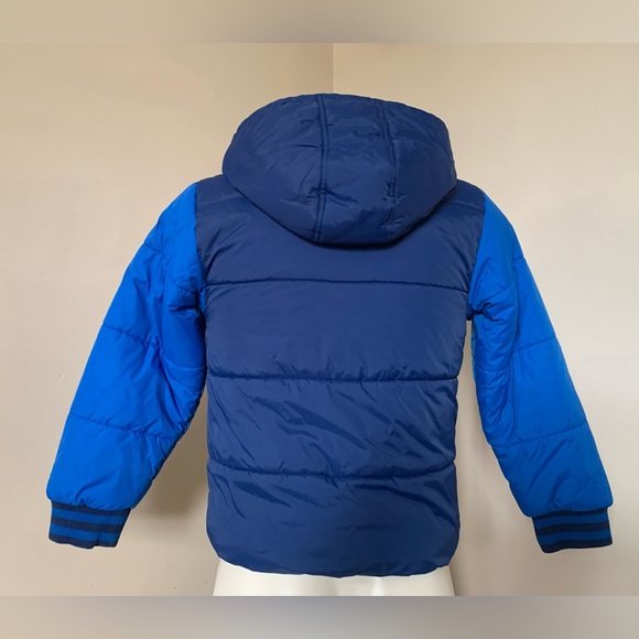 Like⭐️NEW⭐️LEVI’S BOYS Blue Puffer Winter Down Jacket •Fleece Lining •Medium - Picture 2 of 11